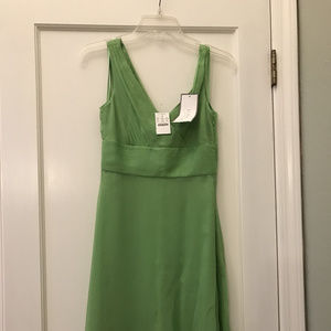 Green Silk Chiffon Dress - JCrew Special Occasion
